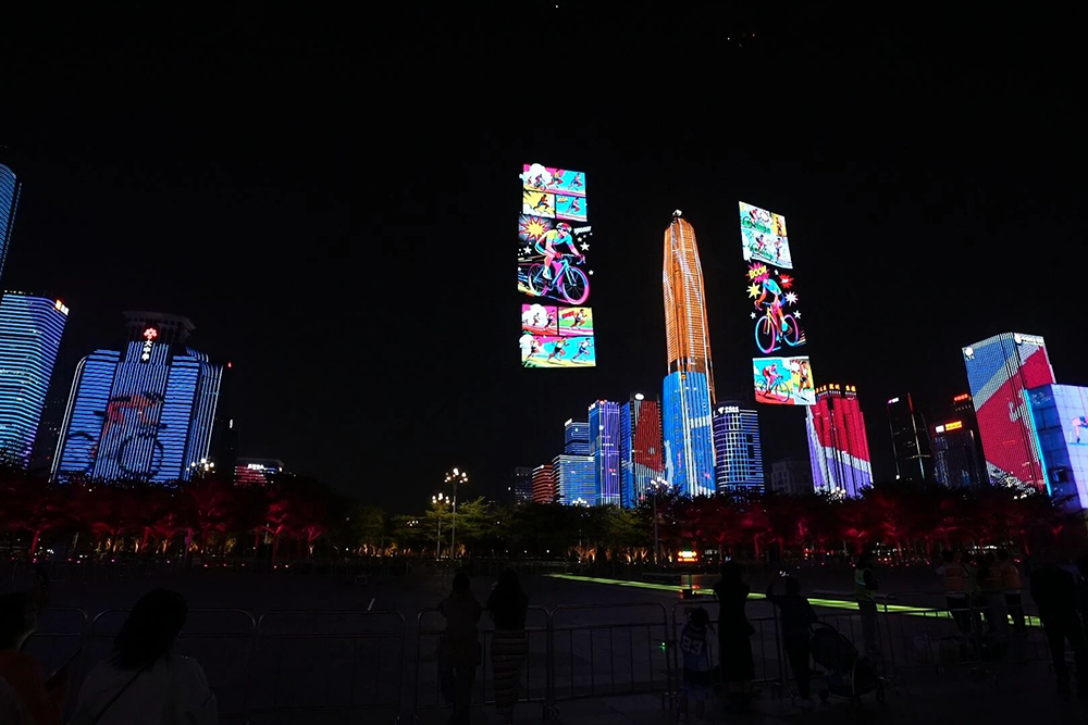 FILMBASE Flying Display Debuts at 15th National Games Theme Light Show & 2025 Shenzhen Light & Shadow Art Festival